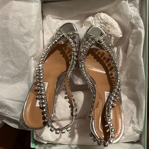 Authentic aquazzura embellished heels